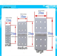 skrnrhrery nylon hinges for RC airplanes, 16-pack of small square loose-leaf hinges - view 10