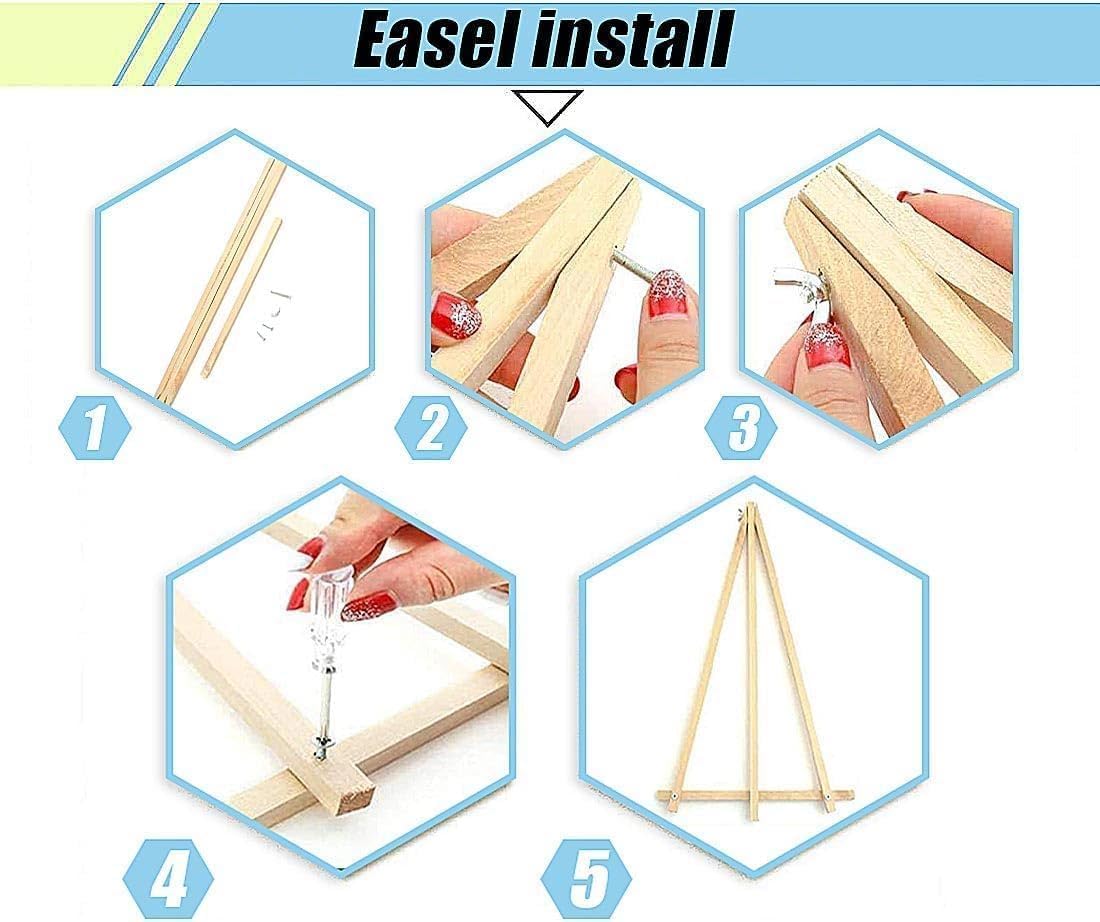 FQOVKYN 4 pack paint by number kit for kids with cute animal 8x8 canvases - view 17