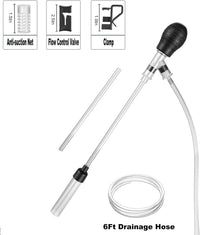 Small Aquarium Gravel Vacuum Sand Cleaner Tank Water Changer – Essentials for Fish - M(5~20Gal) - image 3