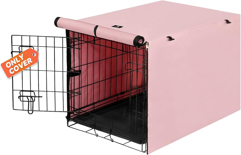 X-ZONE PET Dog Crate Cover Waterproof Kennel Cover - 24.0"L x 18.0"W x 20.0"H / Pink
