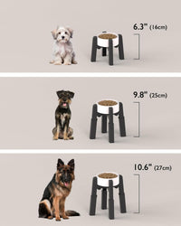 Dog Bowl Stand with Adjustable Height and Width [Stand Only] – Essentials for Dogs - 1 Pack For Bowl / H: 6.3-10.6''; W: 6.1-10.4'' - image 4