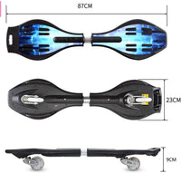 Sumeber waveboard caster board for kids and teens with two light up LED wheels - view 8