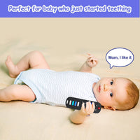 ROBBEAR Baby Teething Toys - Purple+Khaki / 1 pack - image 2