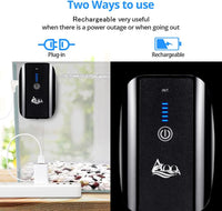 AQQA Aquarium Air Pump Battery Powered USB Rechargeable Aerator - 1.7W(0-100gal) - image 2