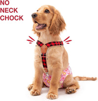 Pet Soft Dog Suspenders 2 Pieces Female Dog Diaper Suspenders - Plaid / Small/Medium - image 2