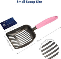 Cat Litter Scoop, Non-Stick Plated Aluminum Alloy Sifter - Medium / #10 Pink - image 2