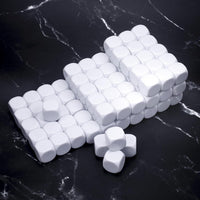 22MM Rounded Blank Six Sided Dice Lianshi Teaching Created Sesources - 100Pcs / White - image 2