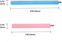Bird Cage Perch Parrot Sand-Surface Stand 2Pack Grinding Wood Stick - 2P-Large - image 2