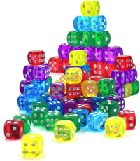 50 of 14MM 6 Sided Dice Set Colors Dice - image 4