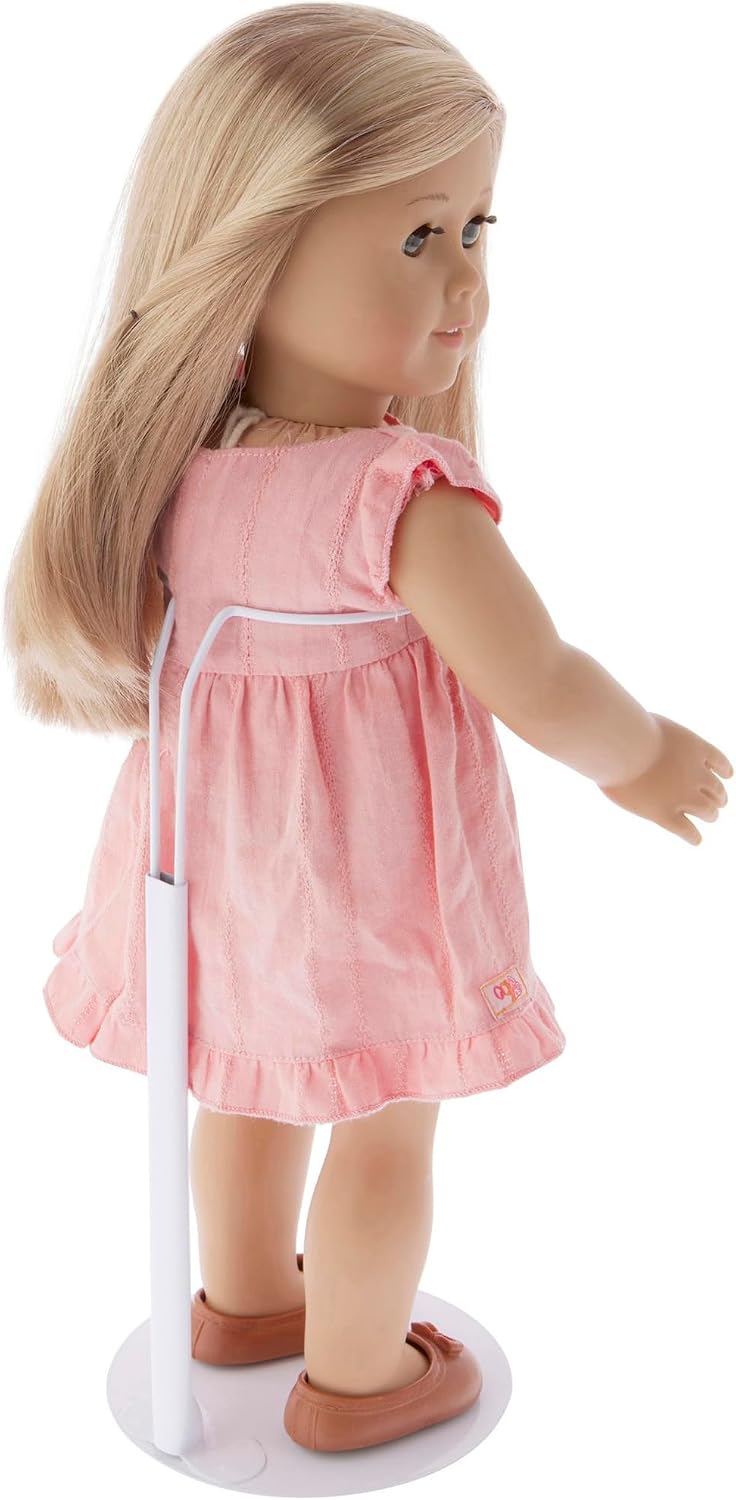 Plymor DSP-90W White Adjustable Doll Stand – Fun for Kids & Family - 3 / White - image 2