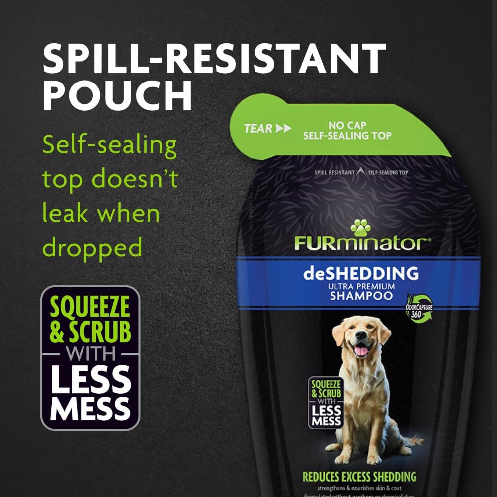 FURminator Ultra Premium deShedding Conditioner for Dogs - Pouch Shampoo / 16 oz - image 3