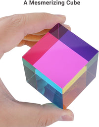 iKeelo Color Cube 2.4" w/Stand, Cyan Magenta Yellow - 70 mm - image 2