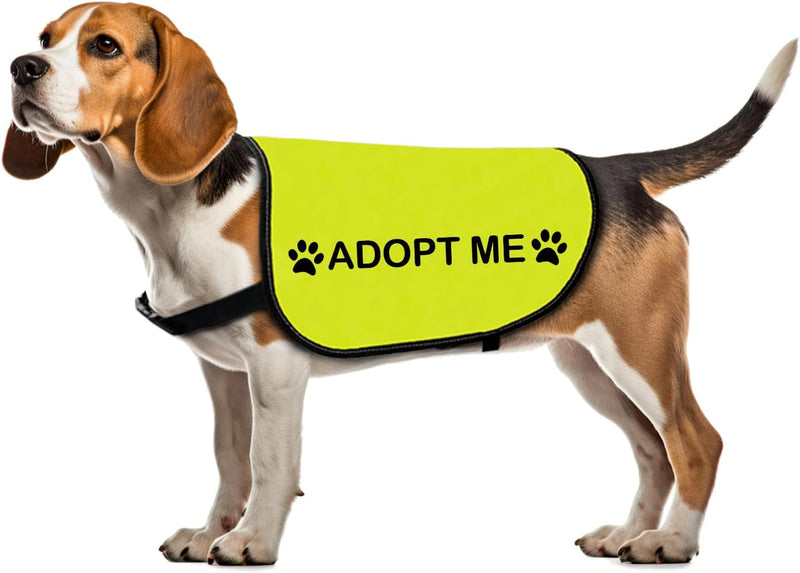 Rescue Dog Jacket Vest Adopt Me Vest Foster Dog Slogan – Essentials for Dogs - Adopt Me-Small
