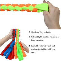 ASOCEA 3 Pack Dog Rope Toys Flirt Pole Replacement for Small Medium - Blue+Green - image 3