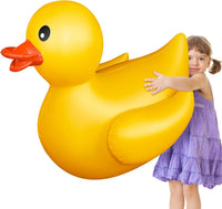 Hungdao 1 Pack 4 Feet Giant Inflatable Duck Pool Float - Yellow / 1