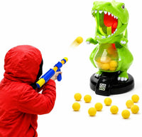 EagleStone T-Rex Dinosaur Shooting Target Game Toys with Air Power - Green