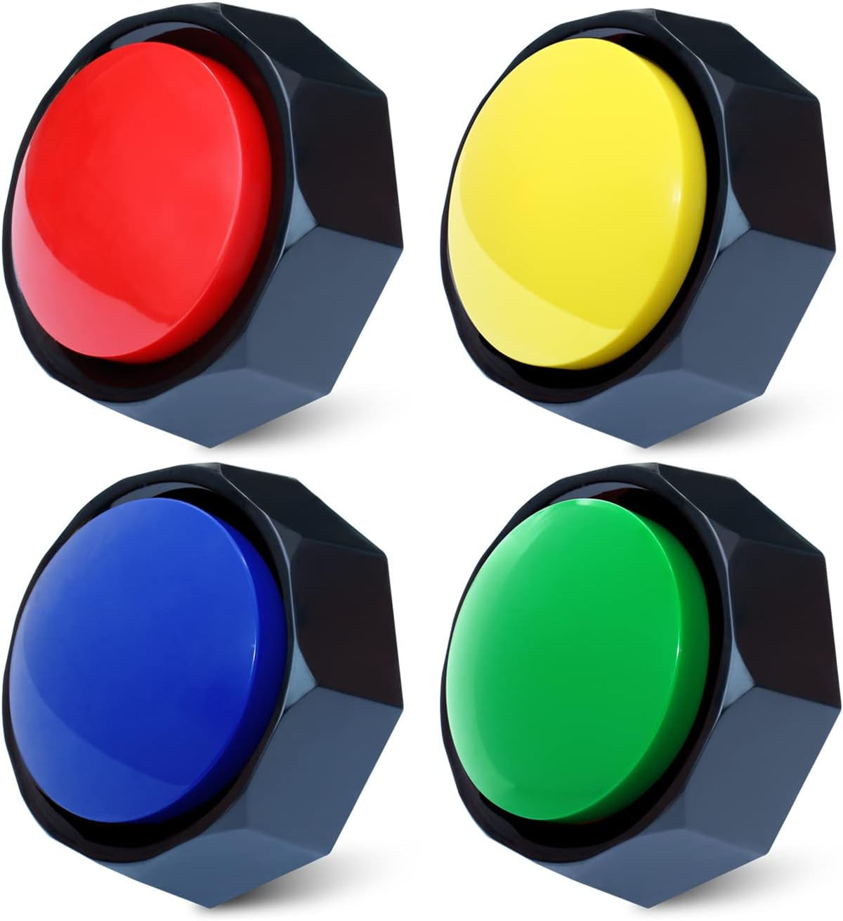 Recordable Buttons, Dog Buttons for Communication - 4 Color / 4