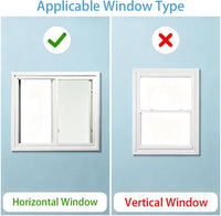 Sliding Cat Door for Window, Fits 32"-37" Width Window - White / Fit Window: 31"-42" Height - image 4