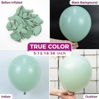 Bezente Assorted Latex Rainbow Balloons 100 Pack 12 inch – Fun for Kids & Family - 11-green-p101 / 18inch (Large) - image 2