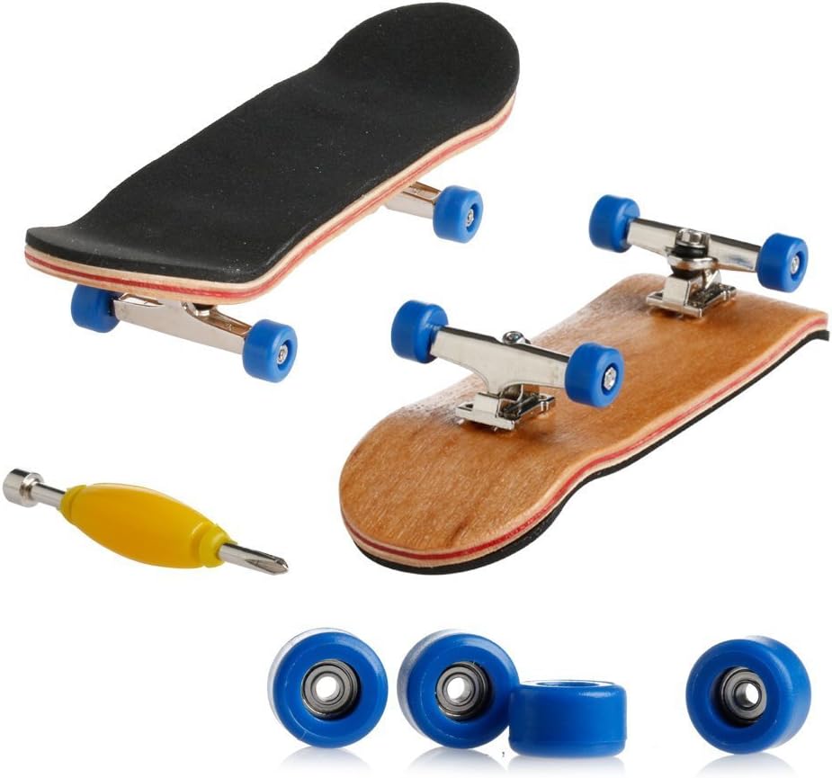 Lottoyday white maple wood fingerboard with bearing wheels and non-slip pad - view 2