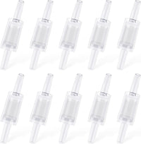Pawfly Aquarium Check Valves Plastic One Way Non-Return Check Valve - Clear / 10 Pack
