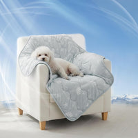 NWK Dog Cooling Blanket Q-Max>0.345 for Summer – Essentials for Dogs - Misty Gray / M (30''x 40'')