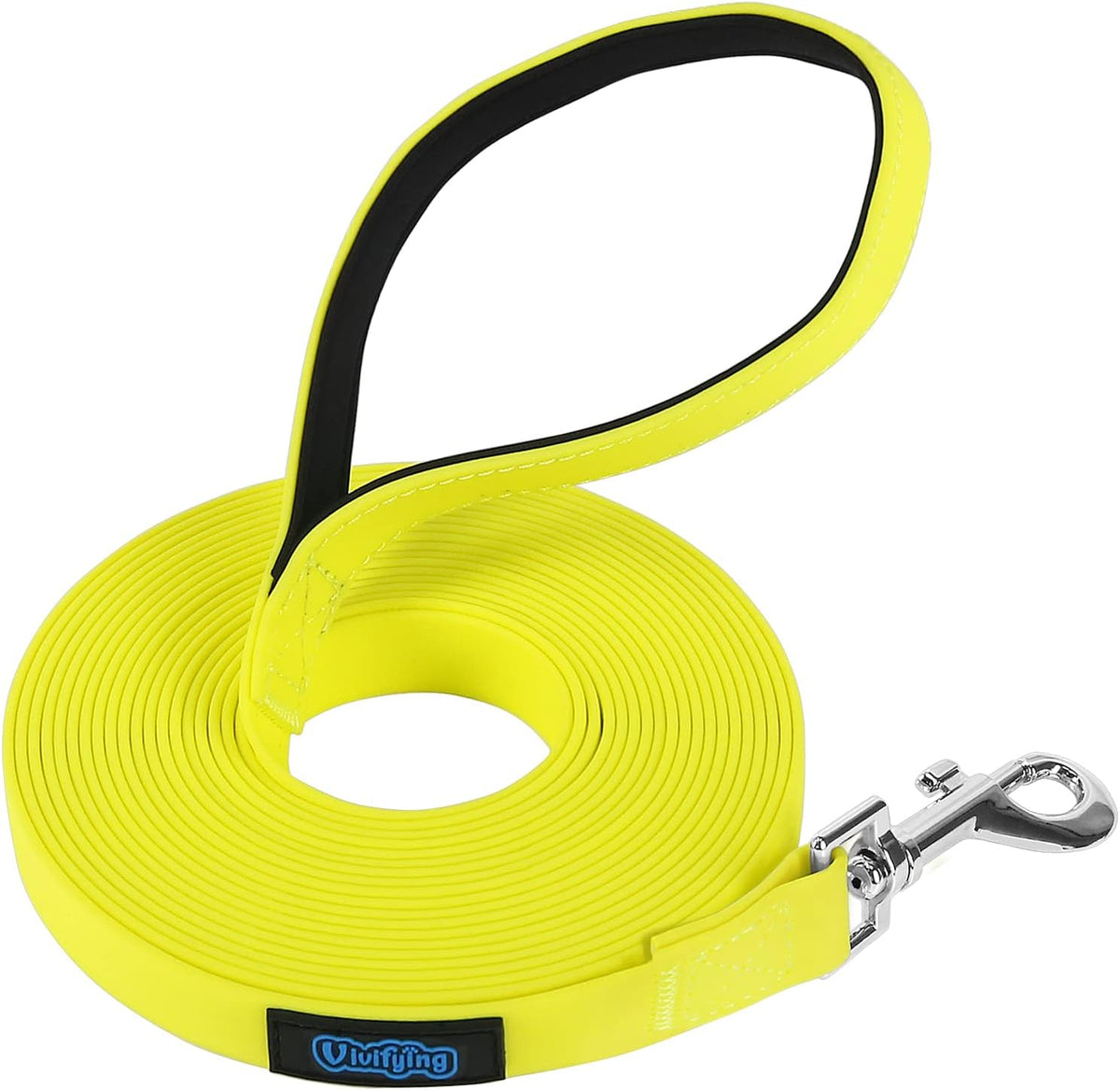 Vivifying Waterproof Long Dog Leash - 20ft / Yellow