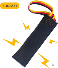 Dewonch Leather Bite Rag for Dog Training - Squeaky Toy - image 2