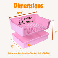 HoppScotch.bun Bumbox Deluxe Rabbit Litter Box - X-Large / Pink - image 2