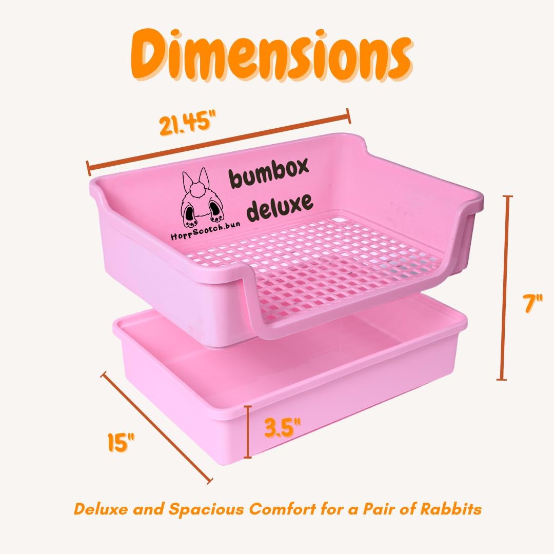 HoppScotch.bun Bumbox Deluxe Rabbit Litter Box - X-Large / Pink - image 2