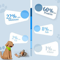 ASMPET Dog Treats Chews, Chicken Wrapped Cod Skin Knotted Bones Rawhide-Free & Grain-Free for Small Medium Large Breeds