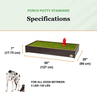 Porch Potty Premium Outdoor Dog Potty System with Artificial Grass - Standard - image 4