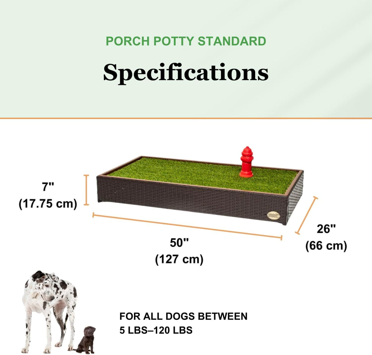 Porch Potty Premium Outdoor Dog Potty System with Artificial Grass - Standard - image 4