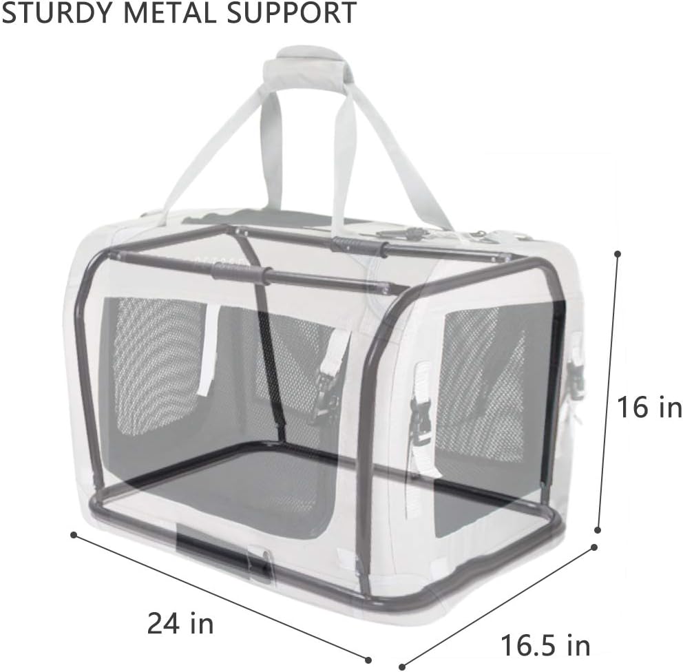 Extra Large Cat Carrier Soft Sided - Blue / without curtain - image 3