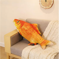 OPHRBU 24 inch fish plush pillow shaped like a realistic carp with soft short plush fabric - view 17