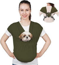 Supet Dog Sling Carrier for Small Pet - Green / Regular