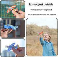 Manmel 50 Pcs Foam Gliders Planes Toys for Kids, Paper Airplane - Medium (Pack of 3) - image 2