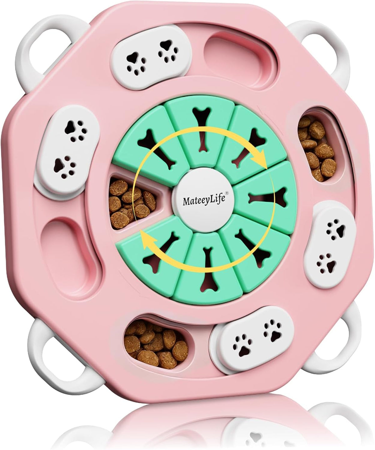 MateeyLife Dog Puzzle Toy, Puppy Enrichment Toys for IQ Training – Essentials for Dogs - L2, Pink