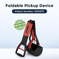 32" Long Handle Pooper Scooper with 30 Count Waste Bags – Essentials for Dogs - Red / 32 Inch - image 2