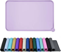 Reopet Silicone Pet Feeding Mat - Hibiscus Purple / 18.5" x 11.5"