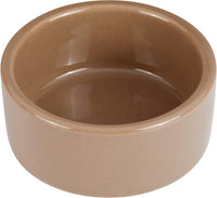 Kaytee Stoneware Ceramic Pet Hamster Bowl, Brown - 3 in