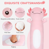 Dalmao 36" Cat Stuffed Animal - Pink Axolotl / 22 inch - image 3
