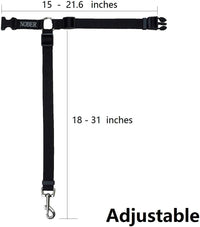 Pet Dog Cat Seat Belts, Car Headrest Restraint Adjustable Safety Leads Vehicle Seatbelt Harness 1 - 1 Pack / Black - image 2