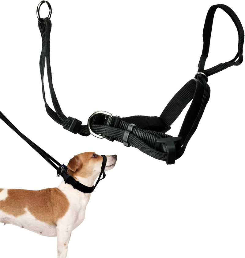 Sporn Original Dog Halter, No Pull Dog Harness - Medium / Black (Head Halter)