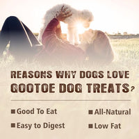 Gootoe Turkey Tendon Dog Treats, Stick (M) 3.17 oz, USA-Sourced Turkey Tendon, Natural Snack, Premium Puppy Chews, Hypoallergenic, Rawhide Free, Reseal Value Bags, Size for Medium Dogs