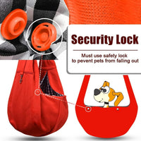 Tomkas Small Dog Sling Carrier, Classic Pocket & Classic Strap - Red / M - Zip Pocket & Classic Strap - image 4