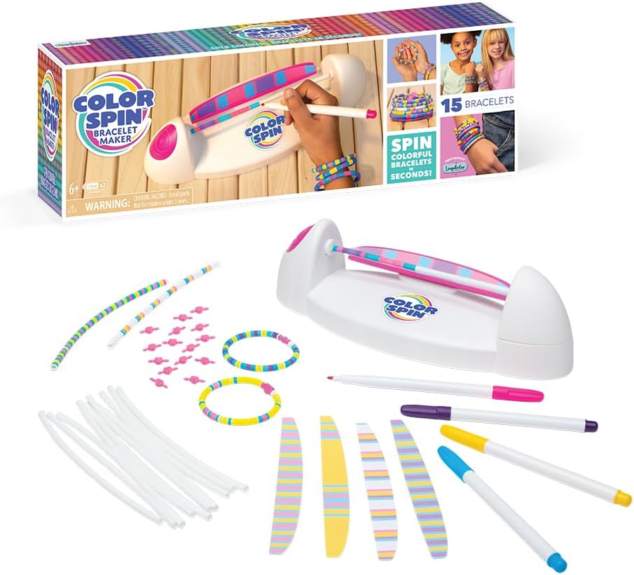 Loopdedoo DIY Friendship Bracelet Maker Kit - Colorspin