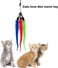 CATENESS Cat Worm Toy Refills - A-20 PCS Cat Worm Toy Refills - image 2