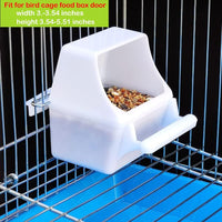 2 Pcs Small Bird Slot Feeder No Mess Cage Hanging Feeder Cup Plastic - image 3