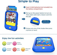 Qiaojoy Kids Learning Tablet Educational Learning Pad for Toddlers 2-5 – Fun for Kids & Family - Blue - image 4